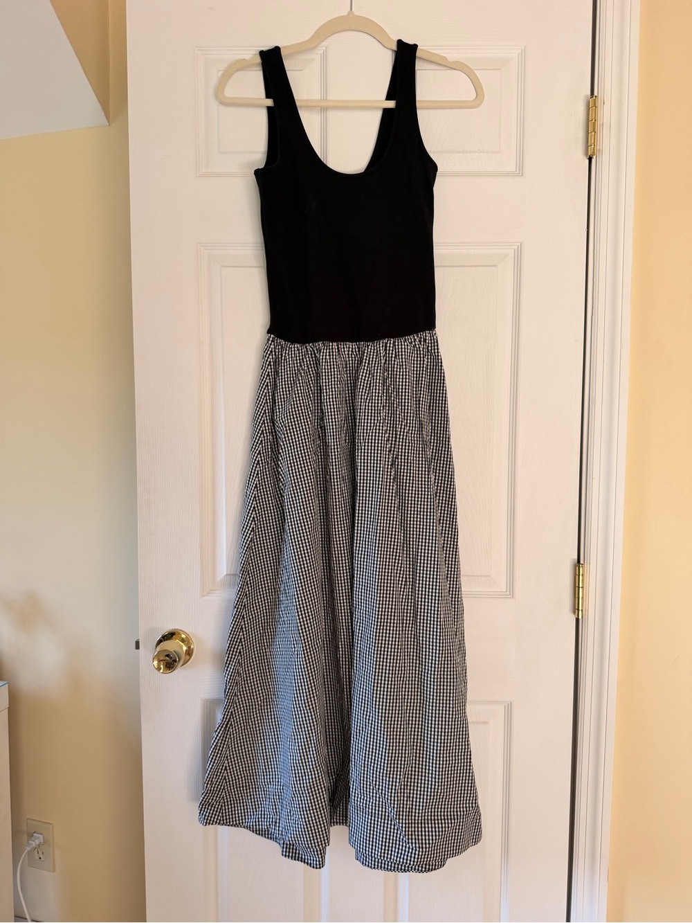 GAP Black Gingham Dress
